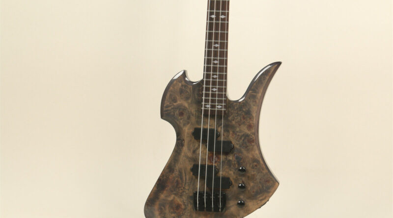 Mockingbird Electric Bass Guitar 4 String Tree Burl Top Solid Body Fast Ship