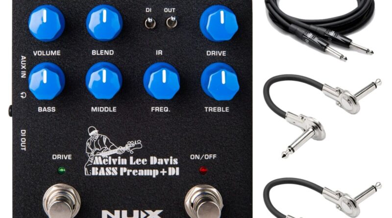 New NUX NBP-5 Melvin Lee Davis Bass Preamp & DI Guitar Effects Pedal