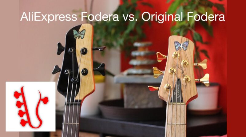 Original Fodera Richard Bona Bass vs. AliExpress Fake Fodera Yin Yang Bass