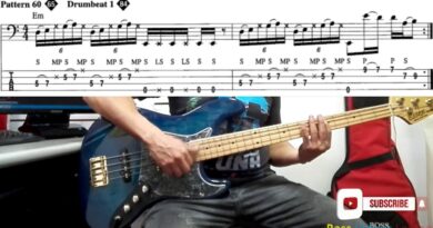 Slap Bass lesson pattern 80/120 intermediate