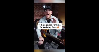 THE Beginner Formula for Walking Bass ????