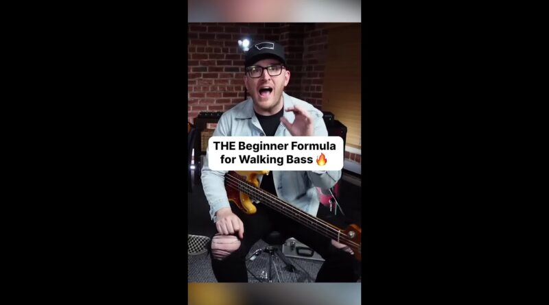 THE Beginner Formula for Walking Bass ????