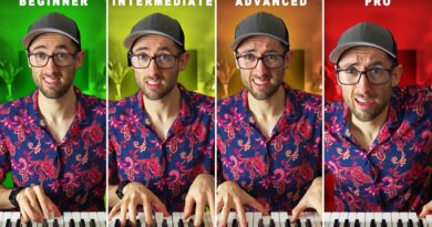 The 4 Levels of Playing CHORD PATTERNS On The Piano!