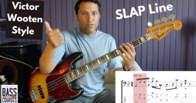 Victor Wooten Style Advanced Slap Bass Line