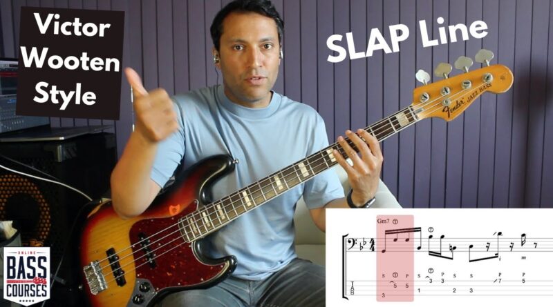 Victor Wooten Style Advanced Slap Bass Line