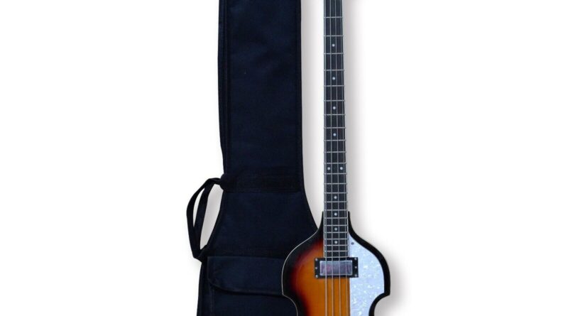 Violin Bass Guitar Sunburst Basswood Body Hard Maple Neck