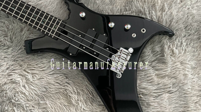 Warwick Buzzard Black 4 String Electric Bass Digital Inlay Factory Guitar