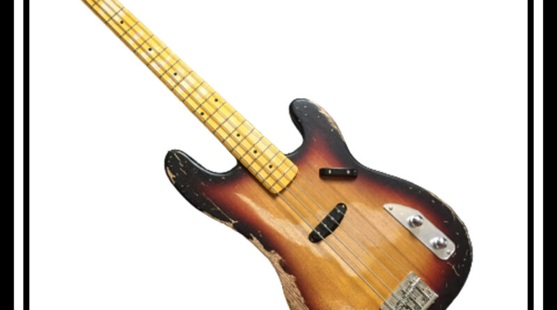 4-strings Relic Electric Bass Guitar 3TS PB Bass String Thru Body Nitrolacquer