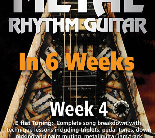 Andy James Metal Rhythm Guitar in 6 Weeks Learn How to Play Week 4 Video DVD