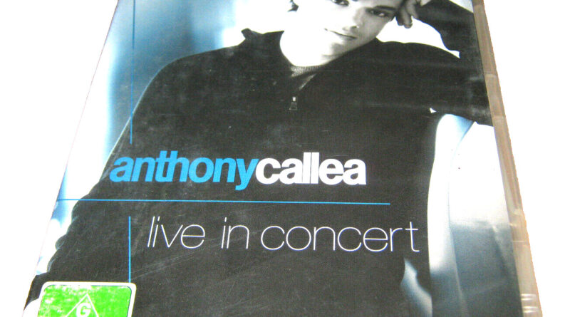 Anthony Callea - Live in Concert - DVD - R4