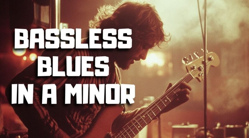 Bassless Blues Backing Track In A Minor - 105 BPM - Jam & Practice Along (For Bassists)