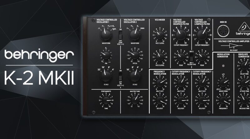 Behringer K 2 MKII Sound Demo - 15 Patches for Ambient and Techno