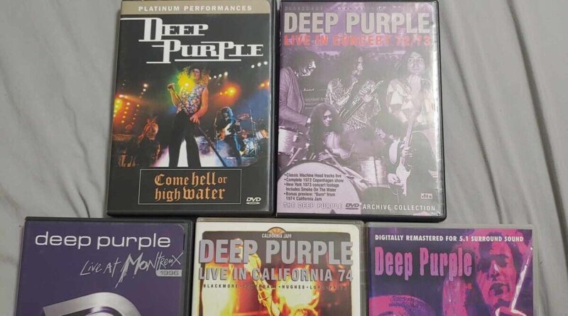 DEEP PURPLE Concert DVD Lot of 5 DVD Collection Live In California 72 & Montriex