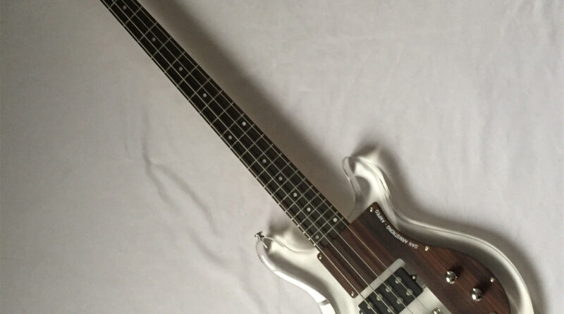 Dan Armstrong 4 String Electric Bass Guitar Chrome Parts HPL Fretboard