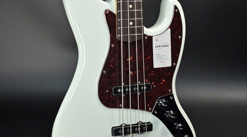 Fender Electric Bass Guitar Made in Japan Heritage 60s Jazz Bass Olympic White