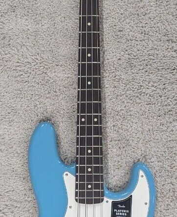 Fender Player II Jazz Bass guitar, Rosewood Fingerboard, Aquatone Blue - MIM