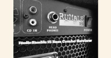 Fender Rumble 15 Bass combo amp Review test demo beginner amp