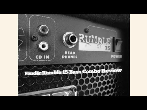 Fender Rumble 15 Bass combo amp Review test demo beginner amp