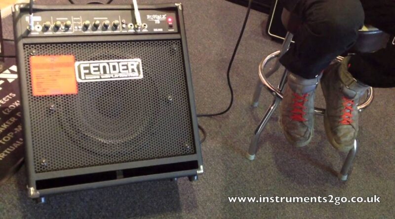 Fender Rumble 75 Bass Amp Demonstration