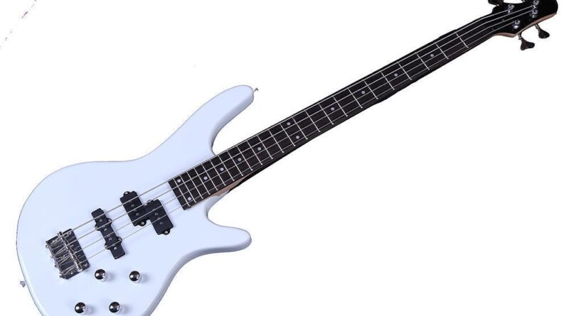 Glarry Electric IB Bass Guitar Rosewood Fingerboard School Band Student White