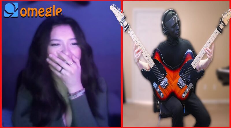 Guitarist BLOWS MINDS on Omegle with a DOUBLE GUITAR