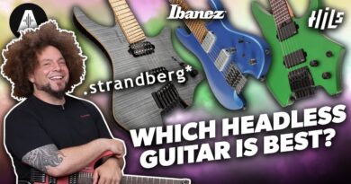 Headless Guitar Shootout - Rabea & Pete Try Ibanez, Strandberg & HILS Guitars!