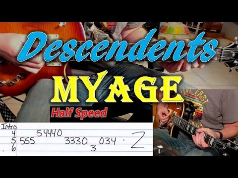 How To Play "Myage" by Descendents - Guitar Lesson (with guitar tab!)