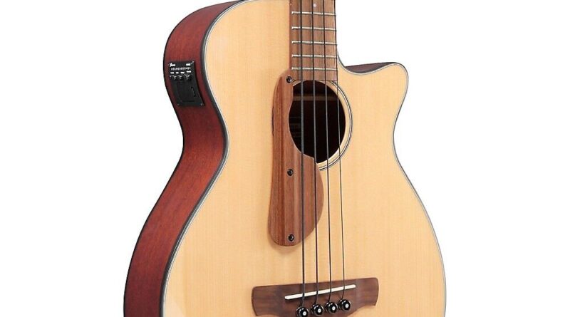 Ibanez AEGB30E Spruce-Sapele Acoustic-Electric Bass Guitar Natural Refurbished