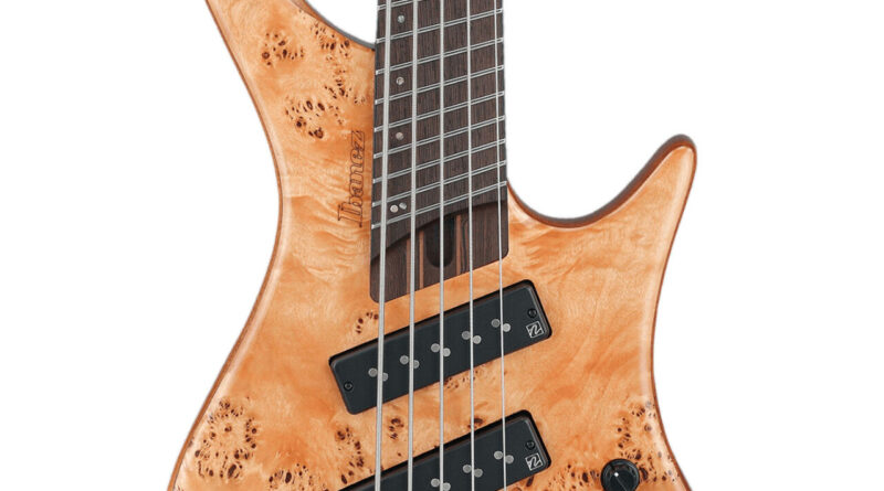 Ibanez EHB1505SMS Headless Multi-Scale 5-String Bass Guitar, Florid Natural