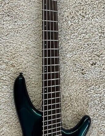 Ibanez SRMS725BCM SR Workshop 5-String Electric Bass Guitar, Blue Chameleon