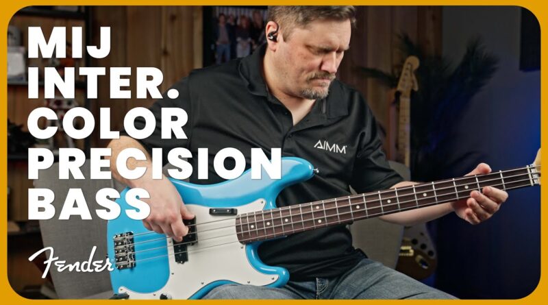 Japanese Flair Meets Precision: Fender MIJ Limited International Color Precision Bass Demo & Review