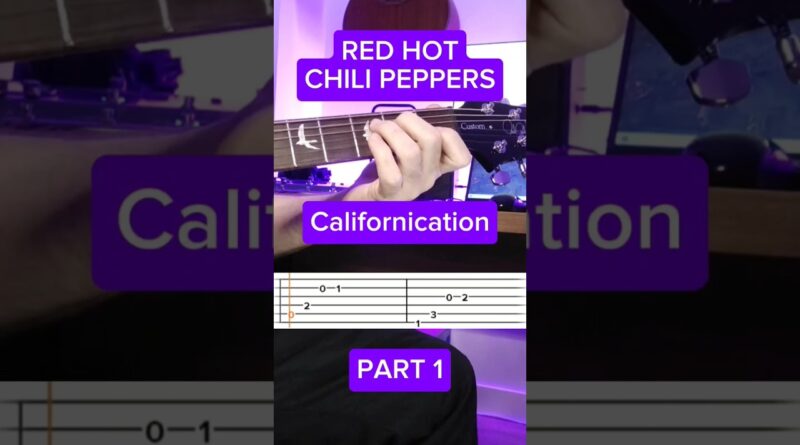 Learn this great song with me #redhotchilipeppers #californication #guitar #guitartutorial