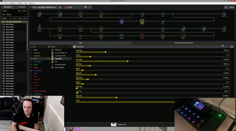 Making a Boss OC-2 Bass Tone with Line 6 Helix