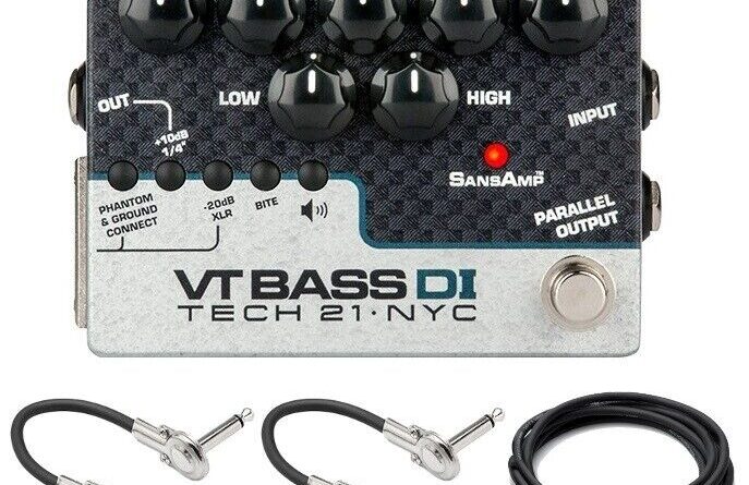 New Tech 21 Sansamp VT Bass DI Driver Bass Guitar Pedal