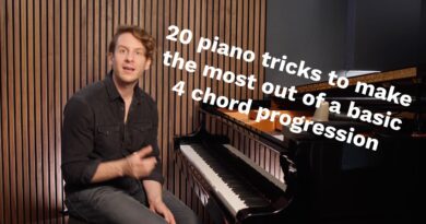 Piano Tutorial: 20 Tricks To Make The Most Out Of Every 4 Chord Progression!