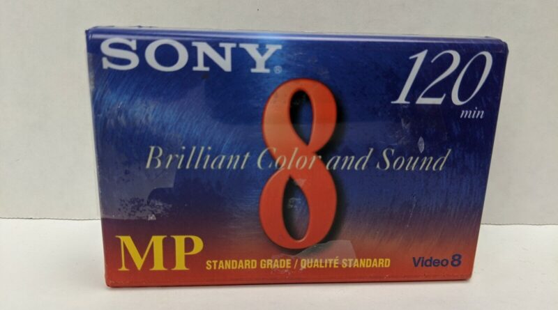 SONY P6-120MP 8MM CAMCORDER VIDEO CASSETTE TAPE 120 MINUTE (NEW SEALED)