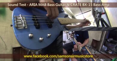 Sound Test ARIA MAB Bass Guitar & CRATE BX 15 Bass Amp