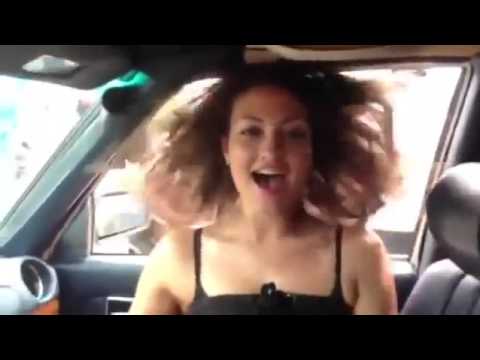 Subwoofer Hair Tricks. Girl Basshead has Orgasm over BASS