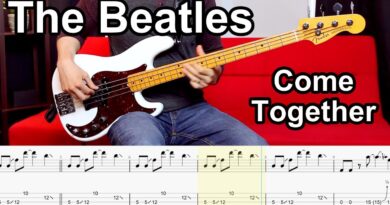 The Beatles - Come Together // BASS COVER + Play-Along Tabs