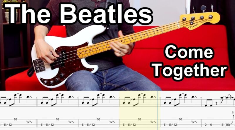 The Beatles - Come Together // BASS COVER + Play-Along Tabs