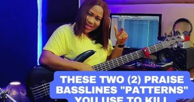 These two (2) Praise basslines "patterns" you use to kill. This drummer is ????????