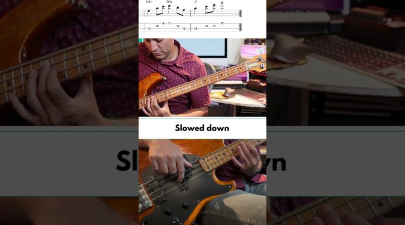 Triad Pair Bass Guitar Exercise