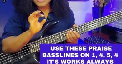 Use these praise basslines on 1, 4, 5, 4 chord progressions, It's works always | Bass tutorial