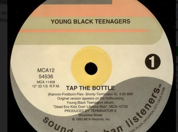 Young Black Teenagers Tap The Bottle PROMO SINGLE 12' Vinyl Record