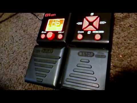 Zoom B1on Bass multi effects pedal demo