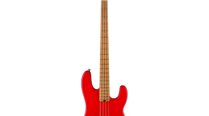 Charvel ProMod San Dimas PJ IV MAH 4-String Bass Guitar Satin Ferrari Red