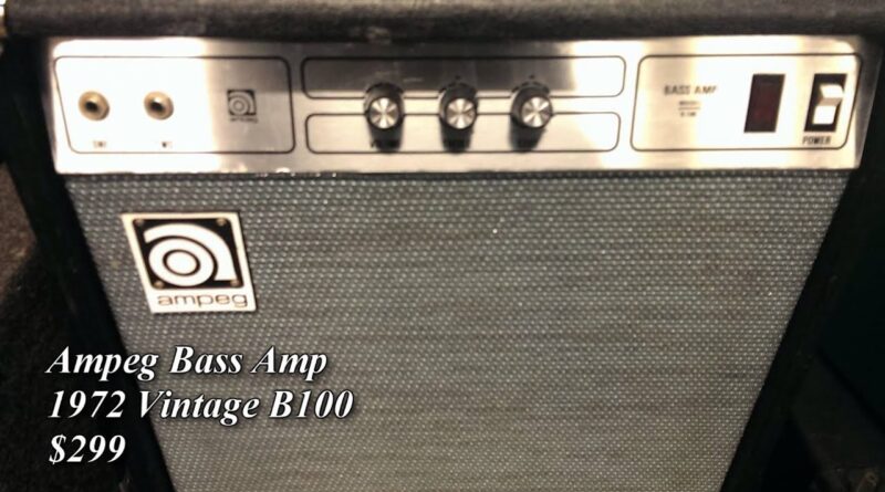 1972 Vintage Ampeg B100 Bass Amp