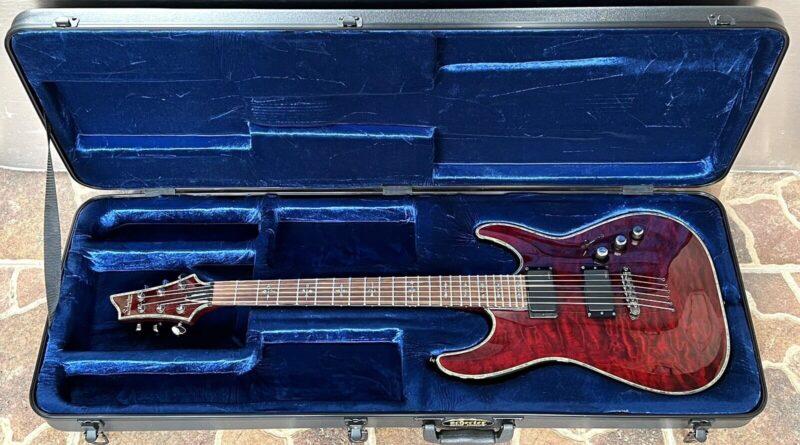 2008 Schecter C1 Hellraiser Black Cherry Electric Guitar