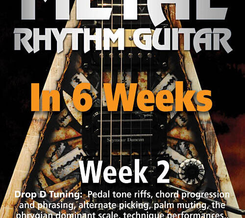 Andy James Metal Rhythm Guitar in 6 Weeks Learn How to Play Week 2 Video DVD