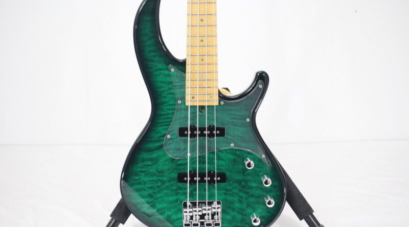 Aria Pro II Electric Bass Guitar RSB-1500/M Green 3.85kg Made in Japan Used